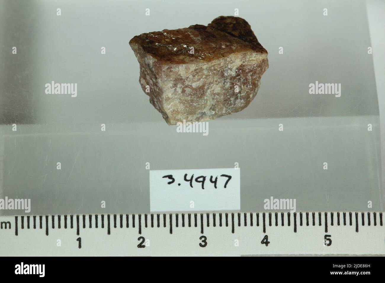 Lithiophilite. minerals. Europe; Finland; Erajarvi Stock Photo
