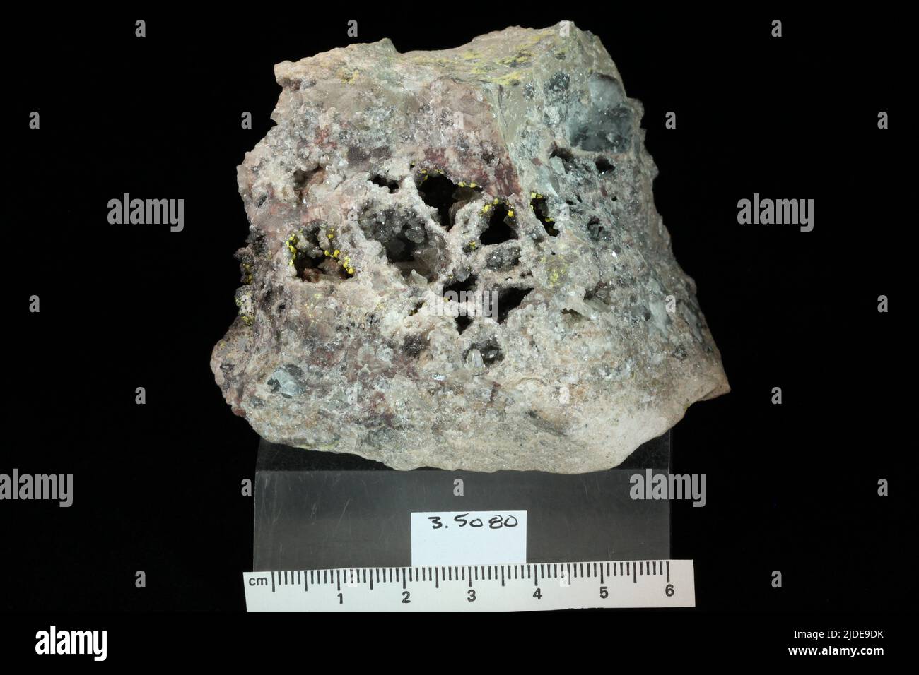 Tyuyamunite. minerals. North America; USA; New Mexico; Cibola County; Grants Stock Photo