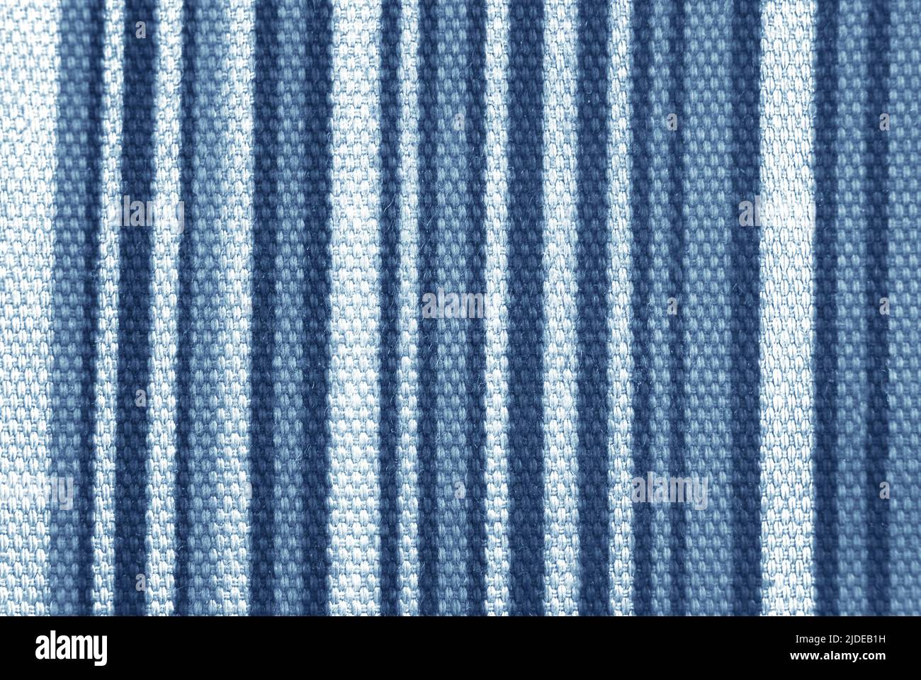 close up of the stripped blue and white fabric texture background Stock ...