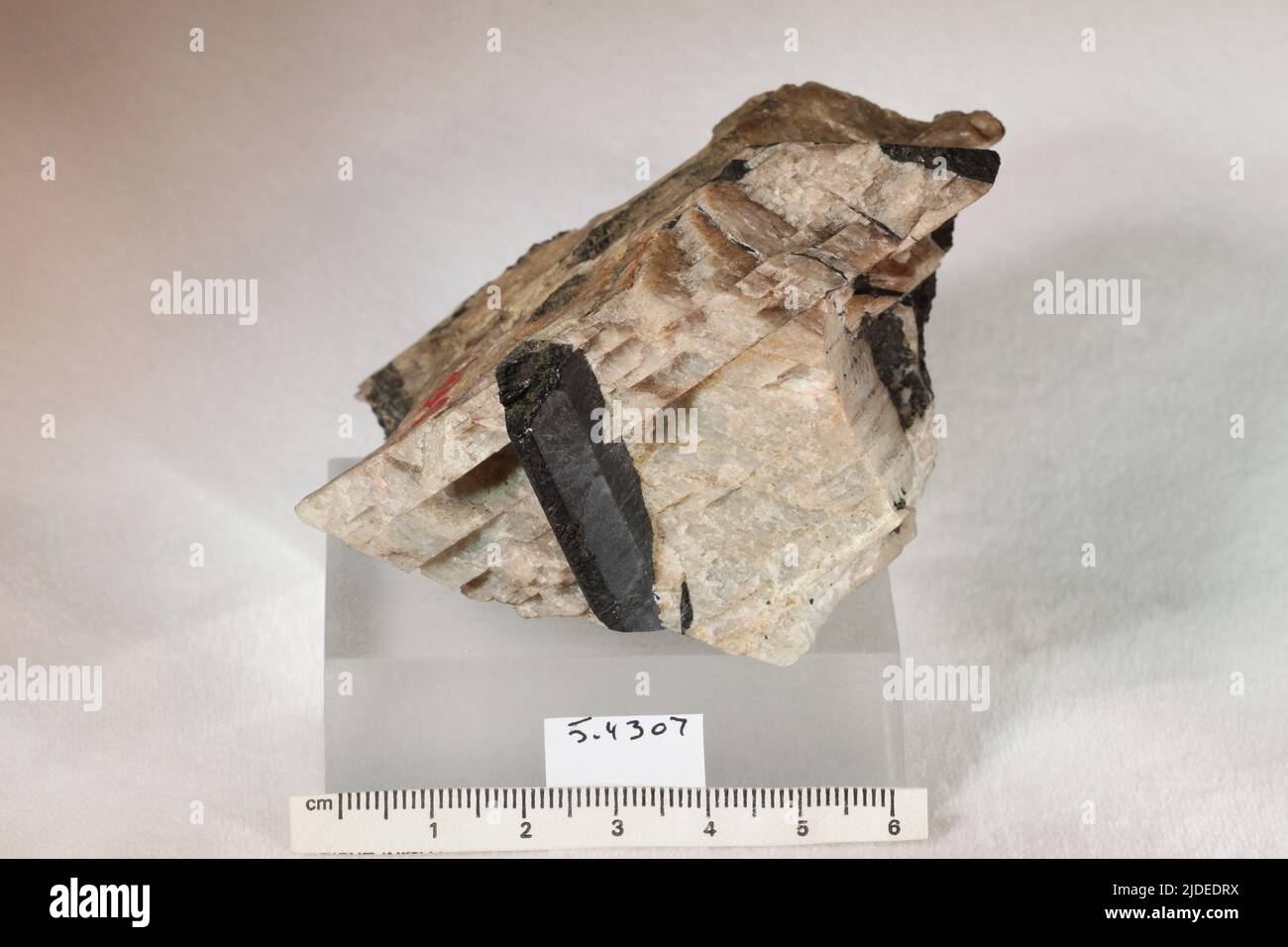 Tourmaline. minerals. North America; USA; New York; Essex County; Port Henry Stock Photo