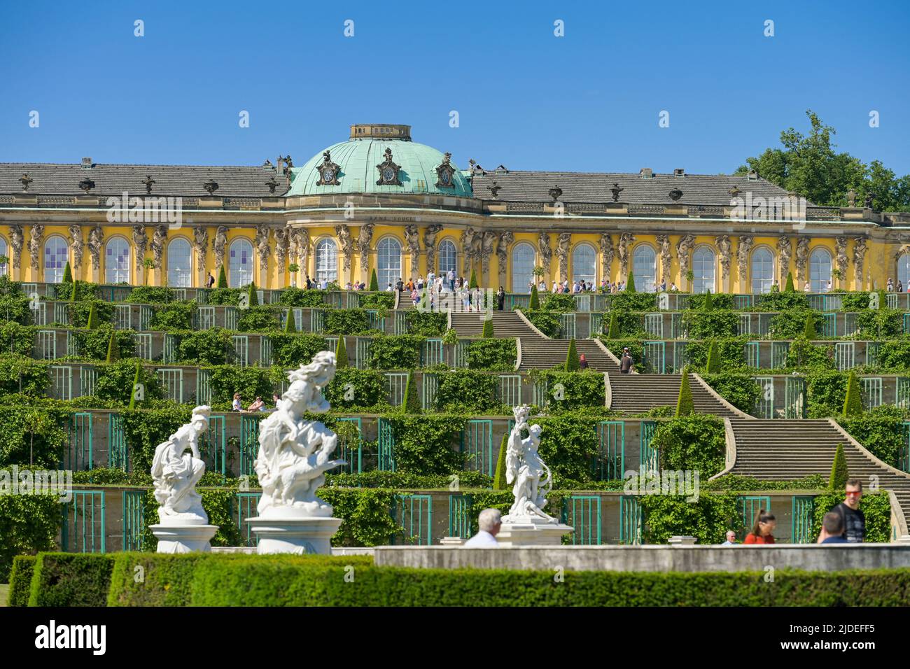 Schloß Sanssouci, Weinbergterrassen, Potsdam, Brandenburg, Deutschland