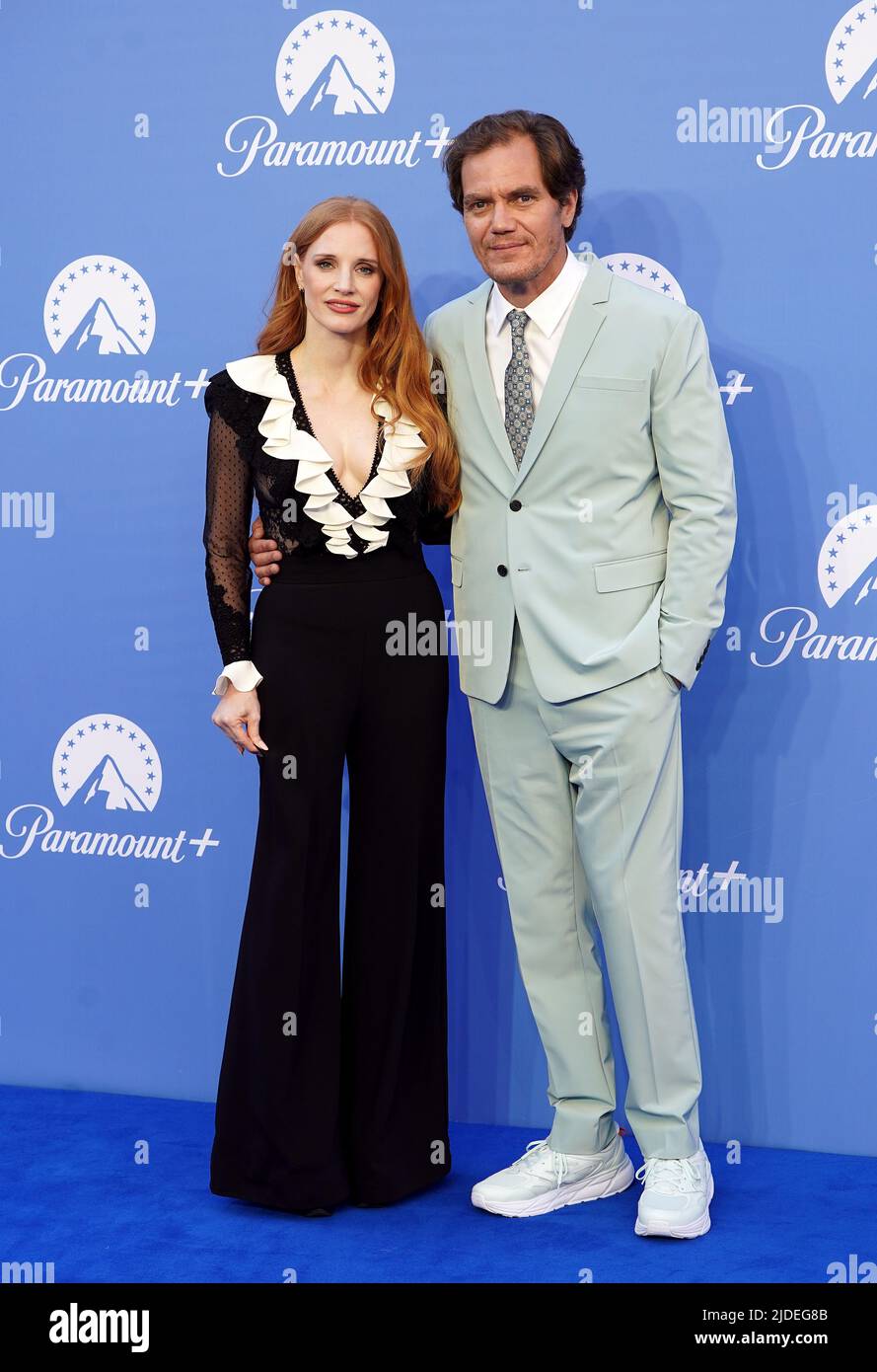 Jessica Chastain and Michael Shannon attending the Paramount+ UK launch