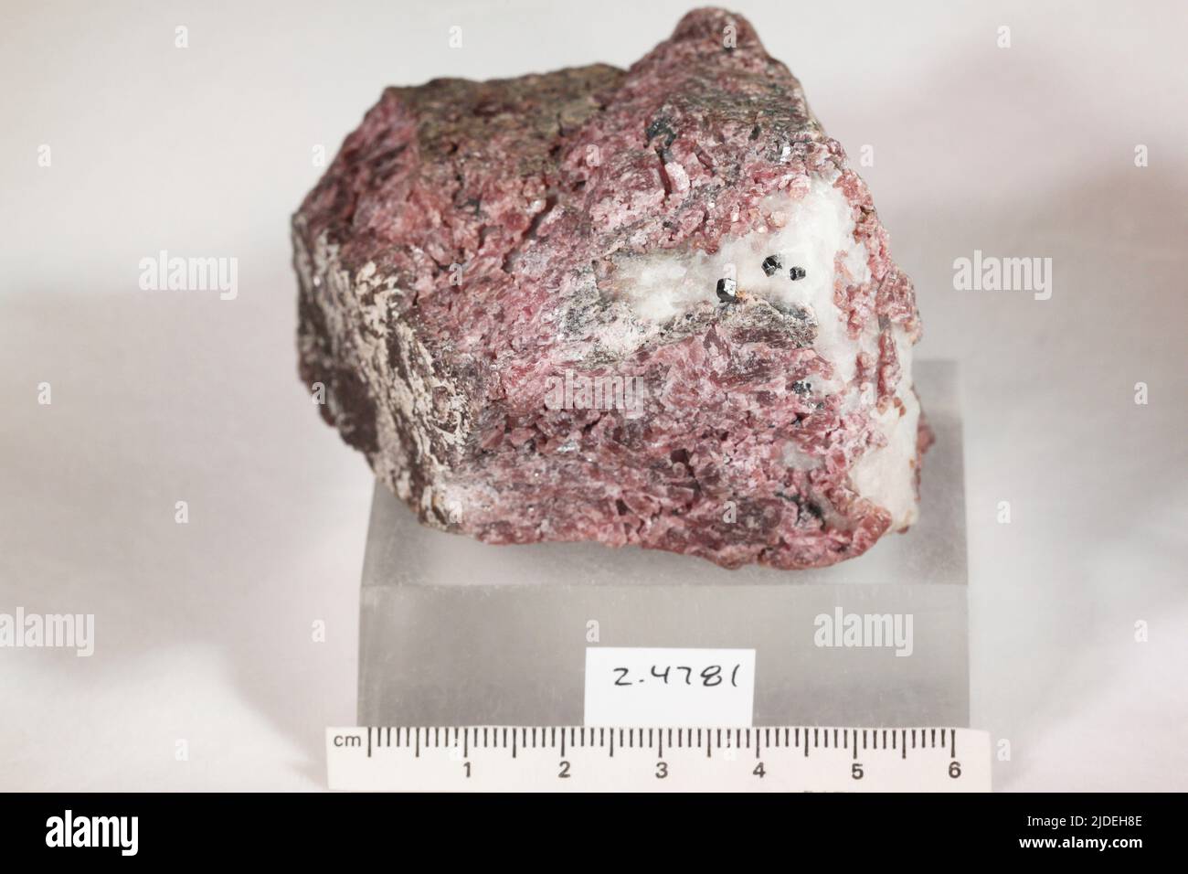 Langbanite. minerals. Europe; Sweden; Varmland Province; Langban Stock Photo