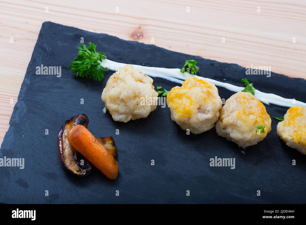 Fish balls from fillet of white fishes Stock Photo Alamy