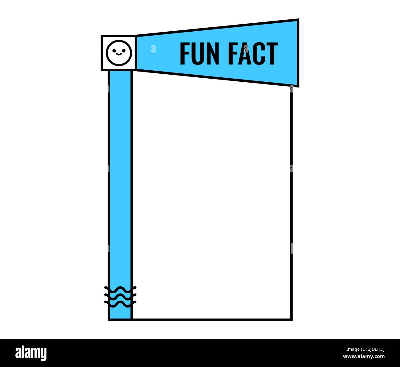 Fun fact with smile face check list vector badge Stock Vector Image ...
