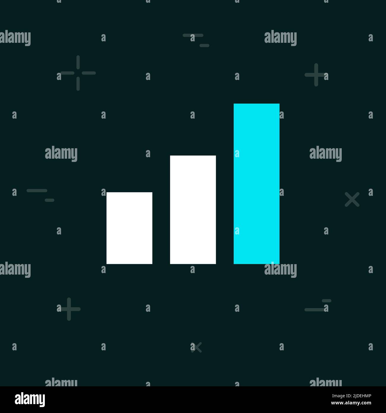 Vector Diagram Flat Minimal Style Colorful Icon Stock Vector
