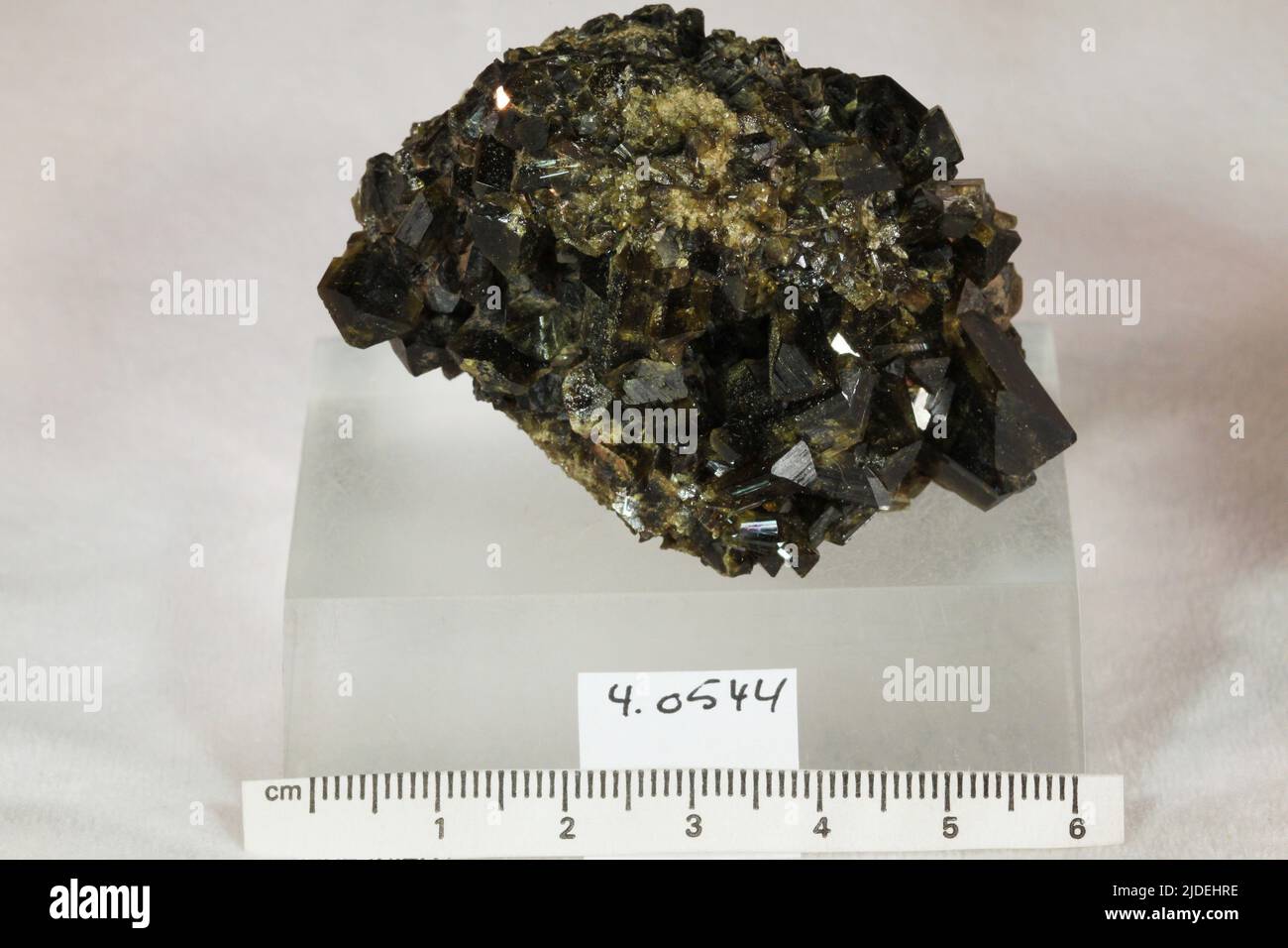 Epidote. minerals. North America; Mexico; Baja California Sur; Pinos Altos Stock Photo