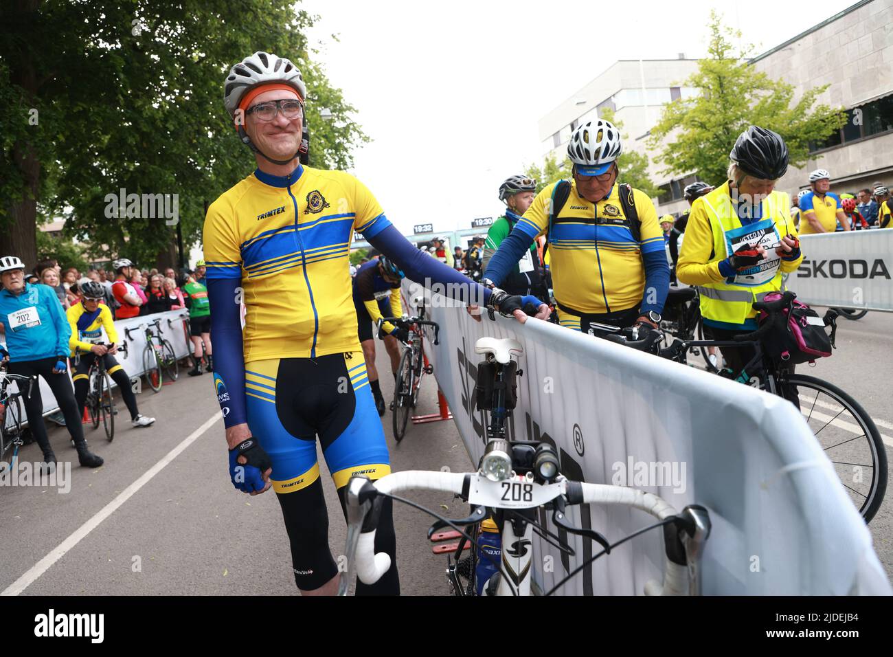 Cyclists before the world’s largest recreational bike ride ...
