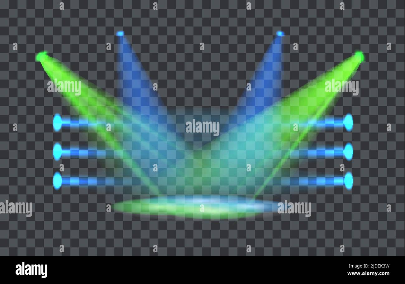 Vector Light Effect Spotlight with Transparent Background Stock Vector ...