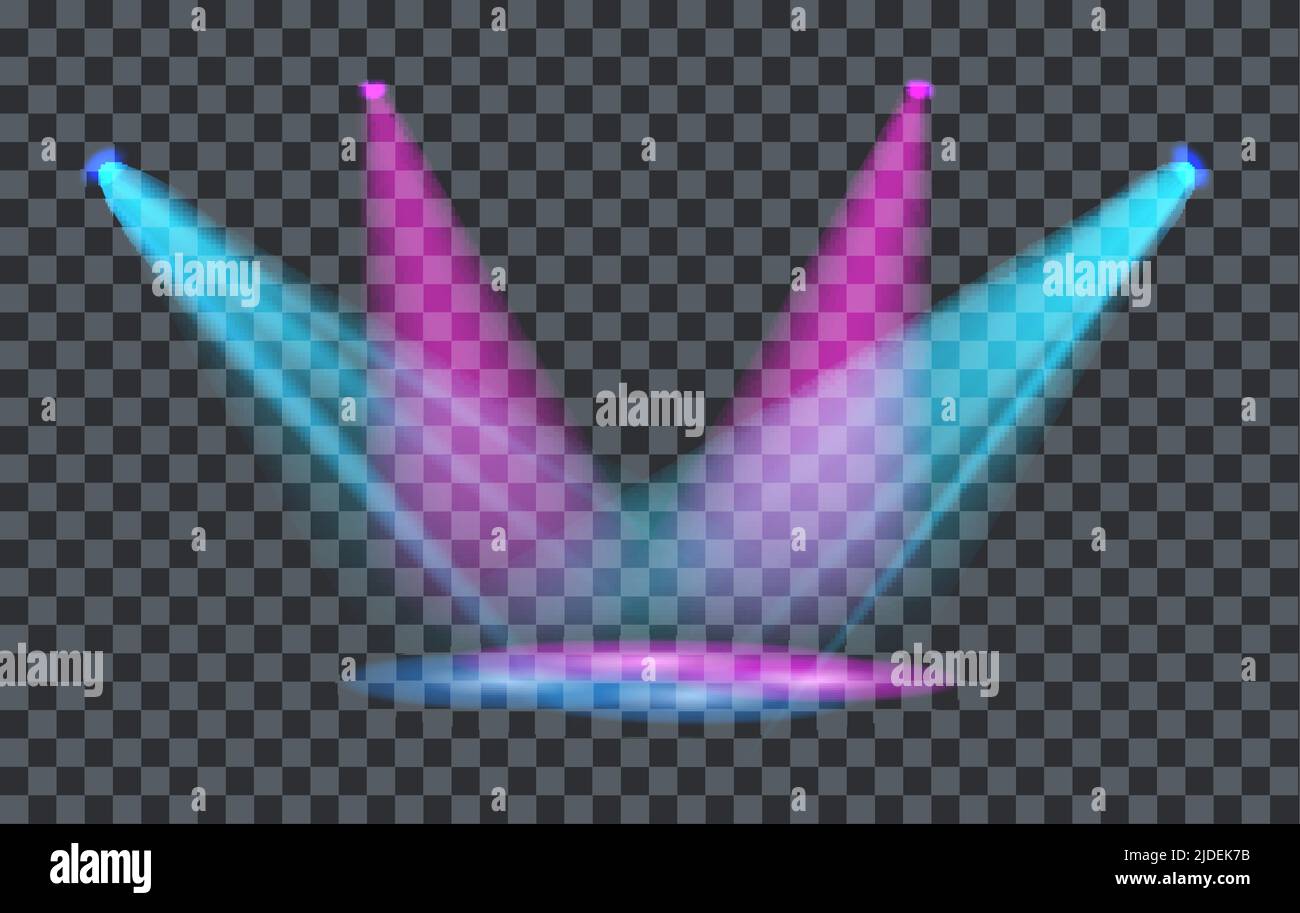 Vector Light Effect Spotlight with Transparent Background Stock Vector ...