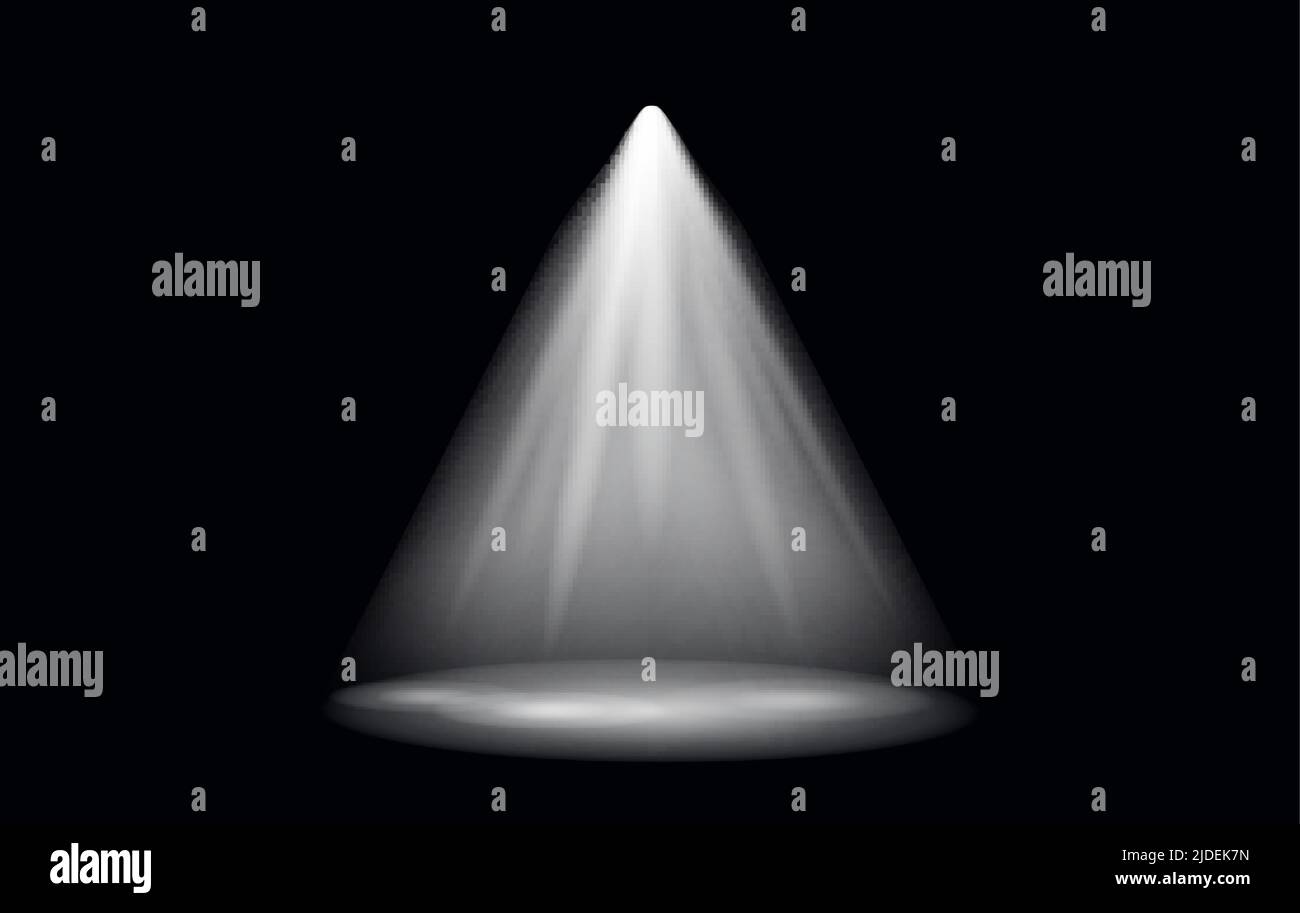 Vector Light Effect Spotlight with Transparent Background Stock Vector ...