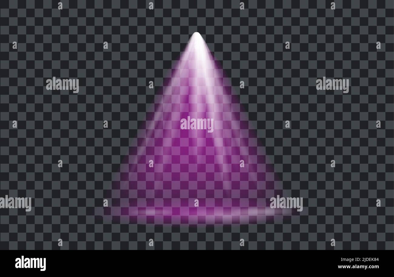 Vector Light Effect Spotlight with Transparent Background Stock Vector ...