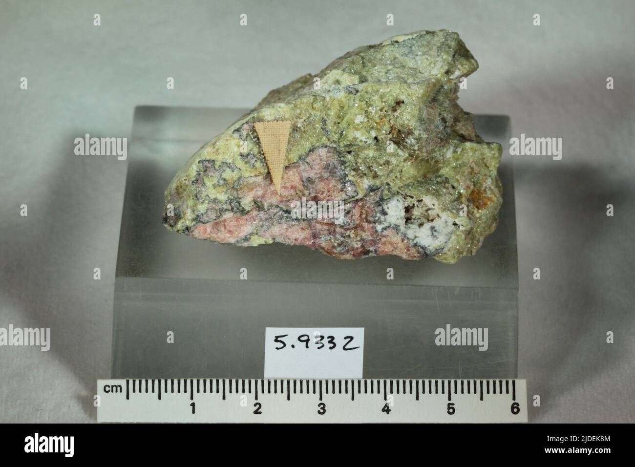 Vayrynenite. minerals. Europe; Finland; Orivesi, Eräjärvi; Viitaniemi pegmatite Stock Photo