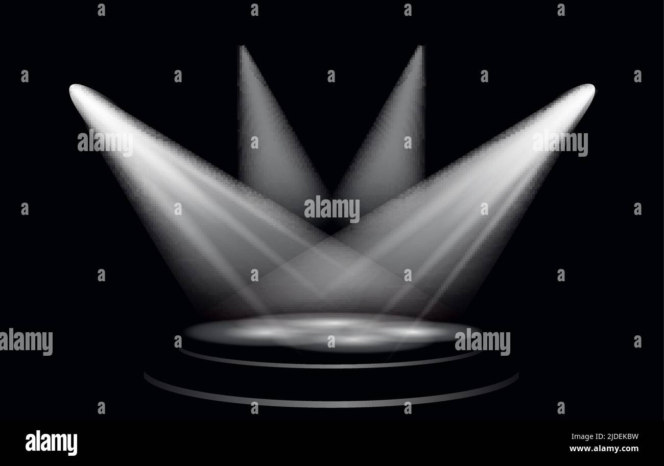 Vector Light Effect Spotlight with Transparent Background Stock Vector ...