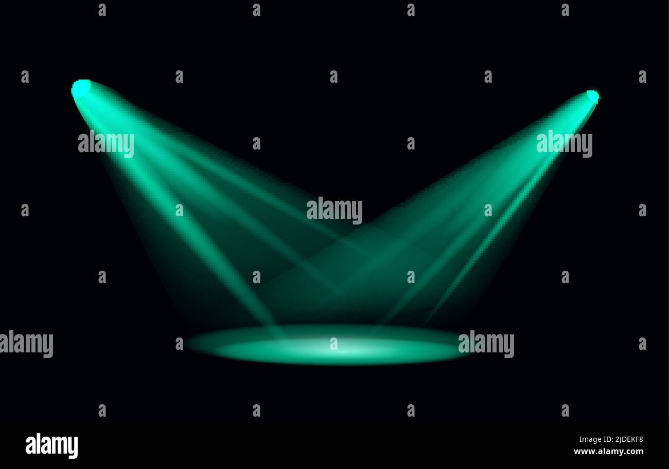 Vector Light Effect Spotlight with Transparent Background Stock Vector ...