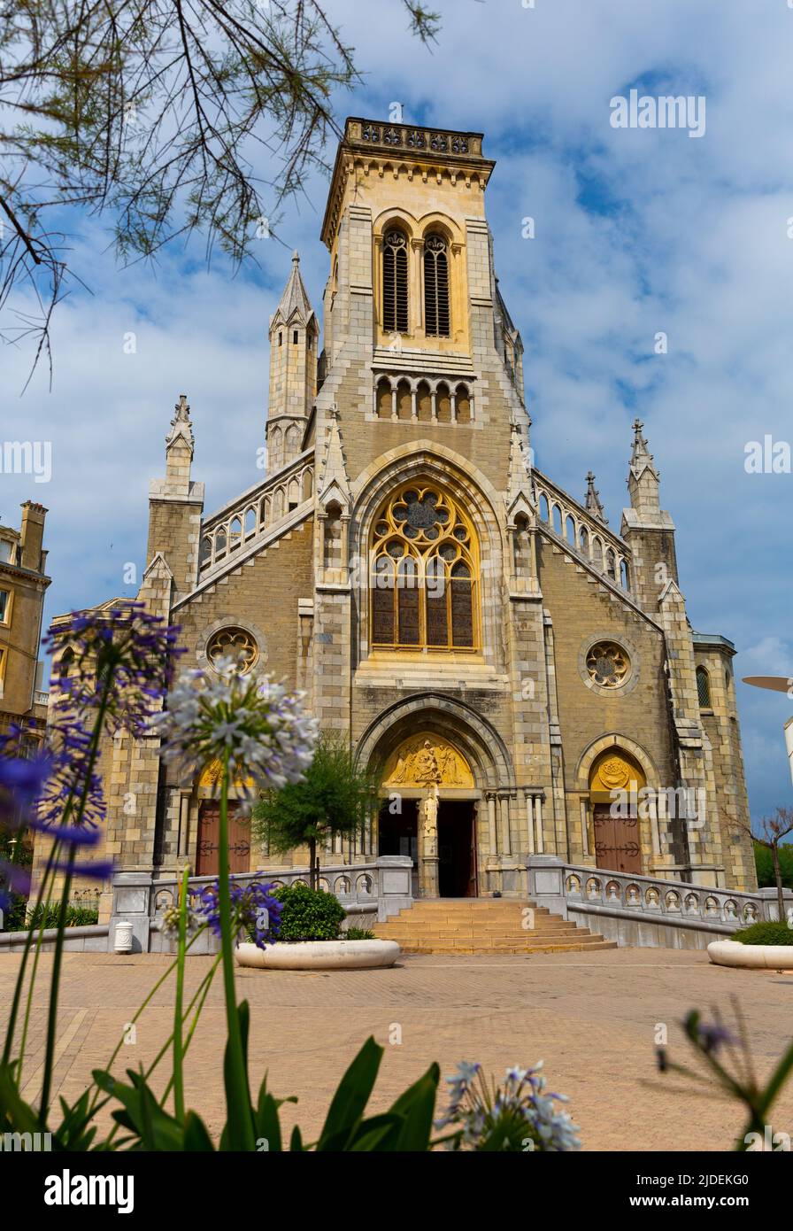 Eglise SainteEugenie, Biarritz Stock Photo Alamy