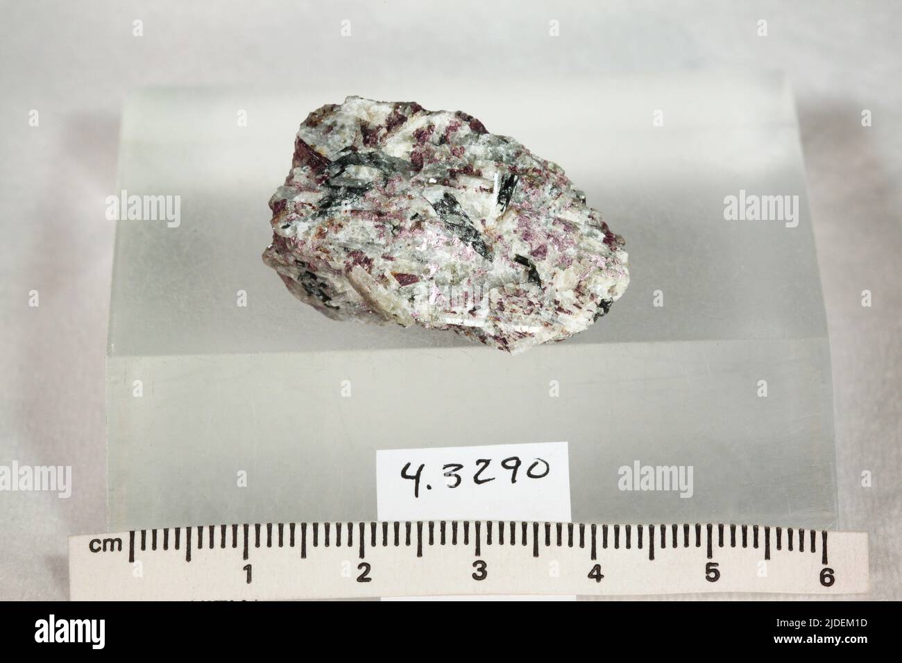 Murmanite. minerals. Asia; Russia; Murmanskaya Oblast; Kola Peninsula, Lovozero, Mt. Punkuruain Stock Photo