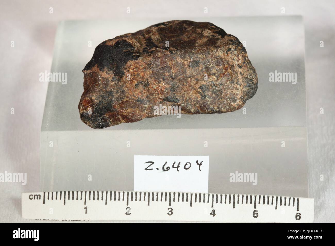 Mosandrite. minerals. Asia; Russia; Murmanskaya Oblast; Kola Peninsula, Hibina Tundra, Lovchorr Plateau Stock Photo