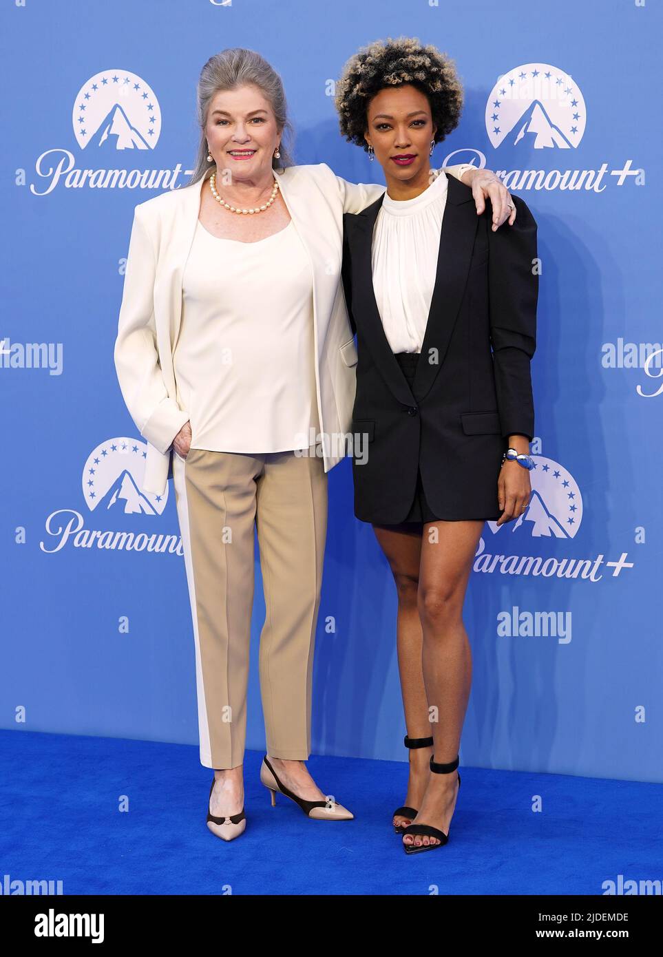 Kate Mulgrew and Sonequa Martin attending the Paramount+ UK launch