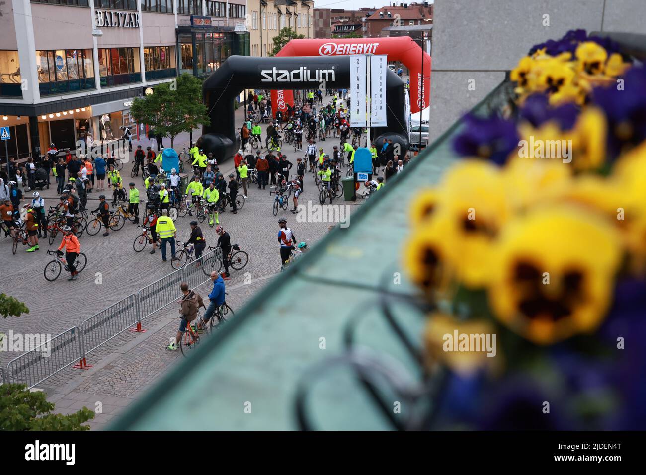 Cyclists before the world’s largest recreational bike ride ...