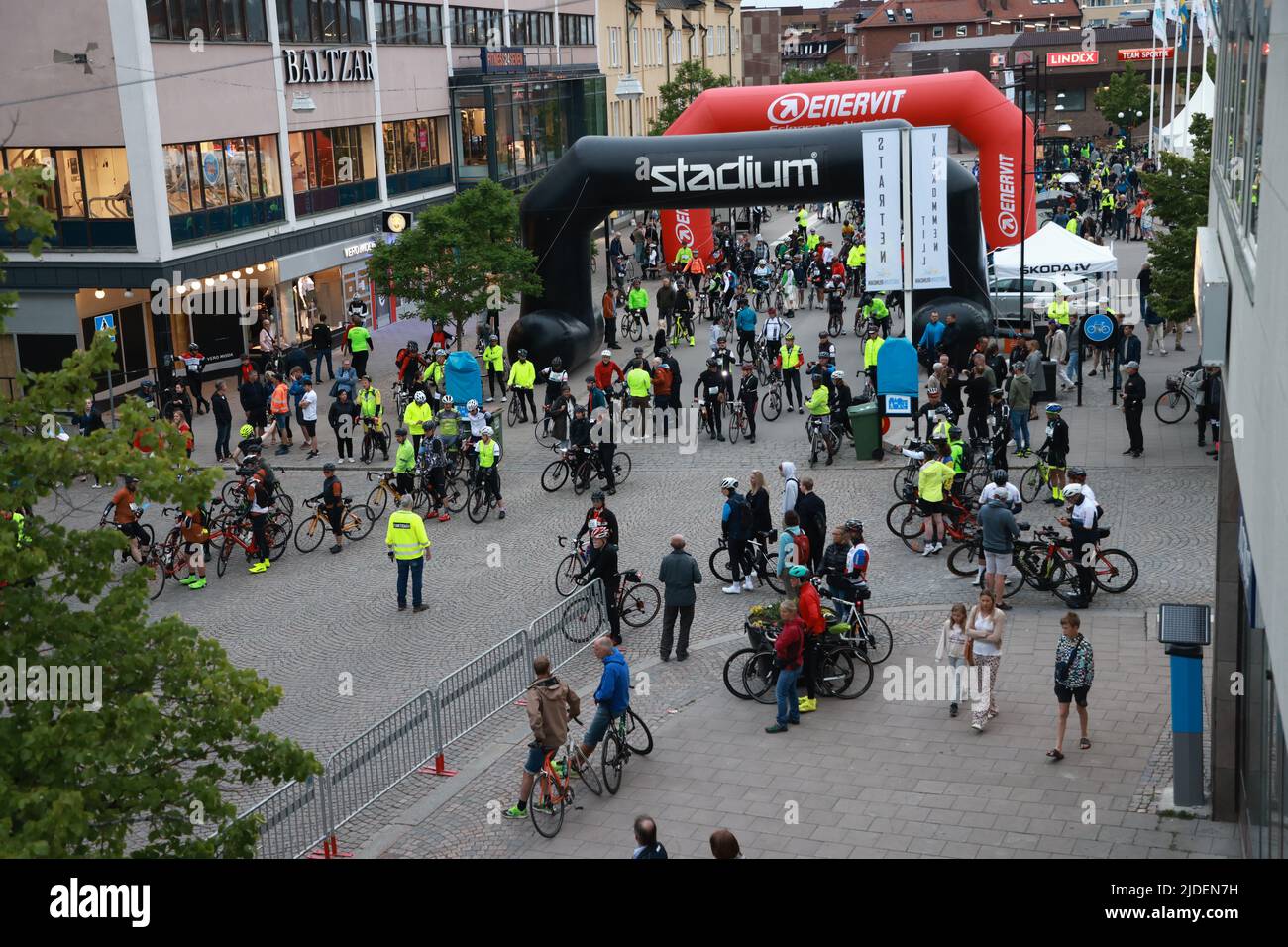 Cyclists before the world’s largest recreational bike ride ...