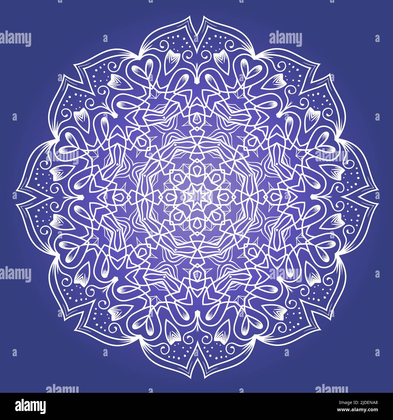 Ethnic Fractal Meditation Mandala Vector Stock Vector