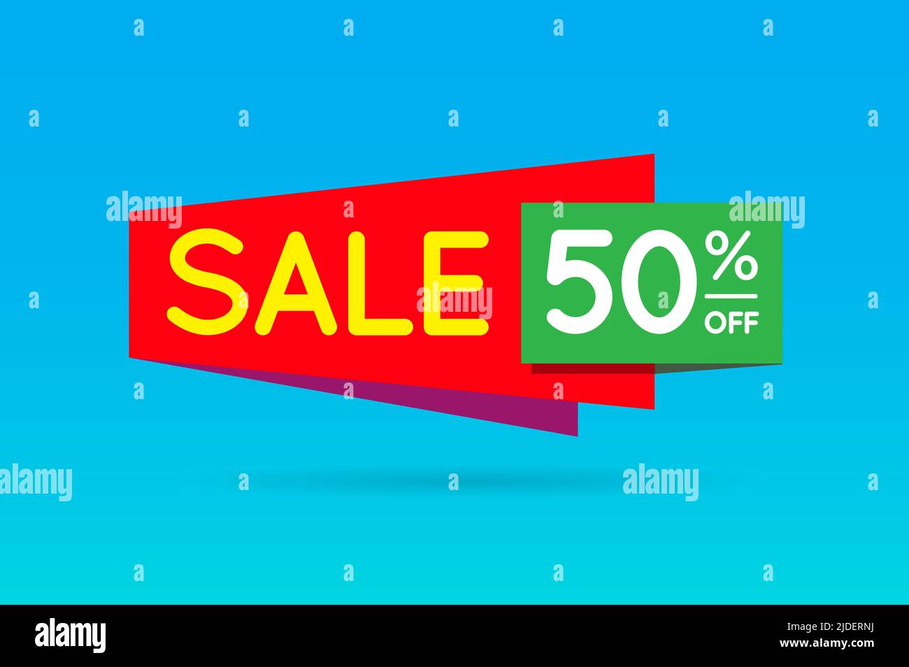 Summer Sale Sign Banner Poster ready for Web and Print. Vector. Super, Mega, Huge Sale with Special Offer Stock Vector