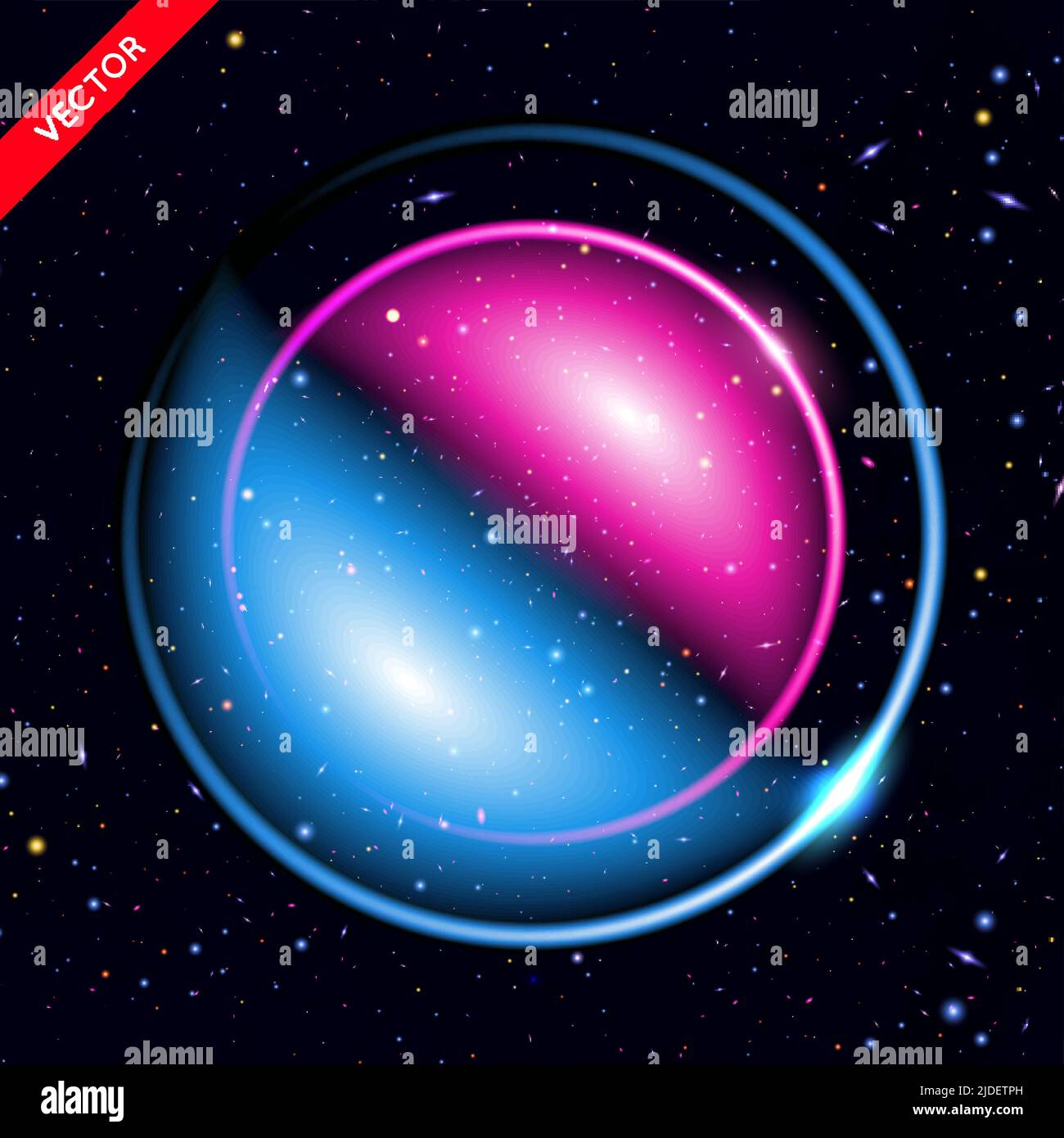 Vector Abstract Background with Luminous Swirling Backdrop. Energy Flow. Stock Vector