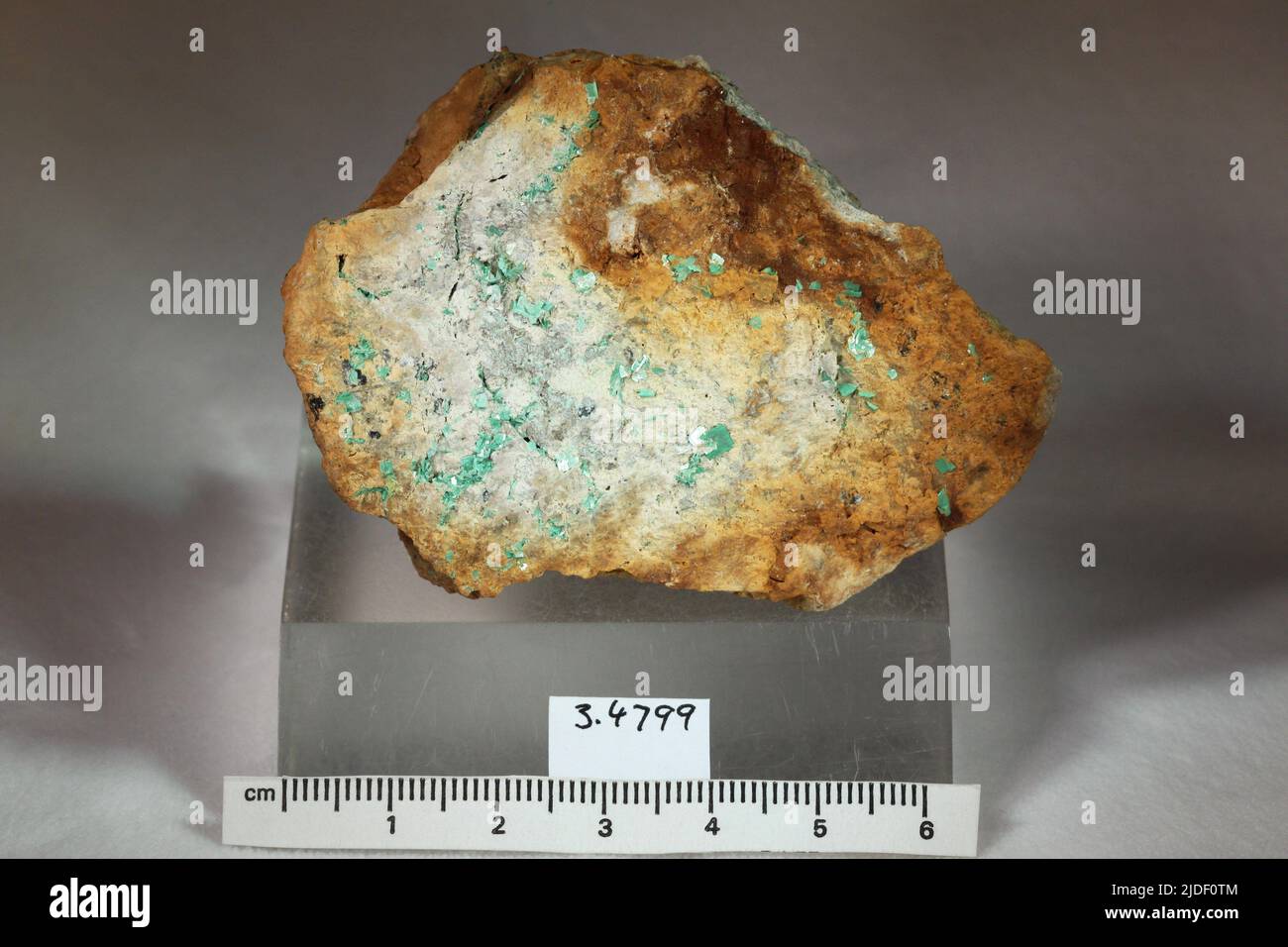 Zeunerite. minerals. North America; USA; Nevada; Pershing County; Majuba Hill Stock Photo