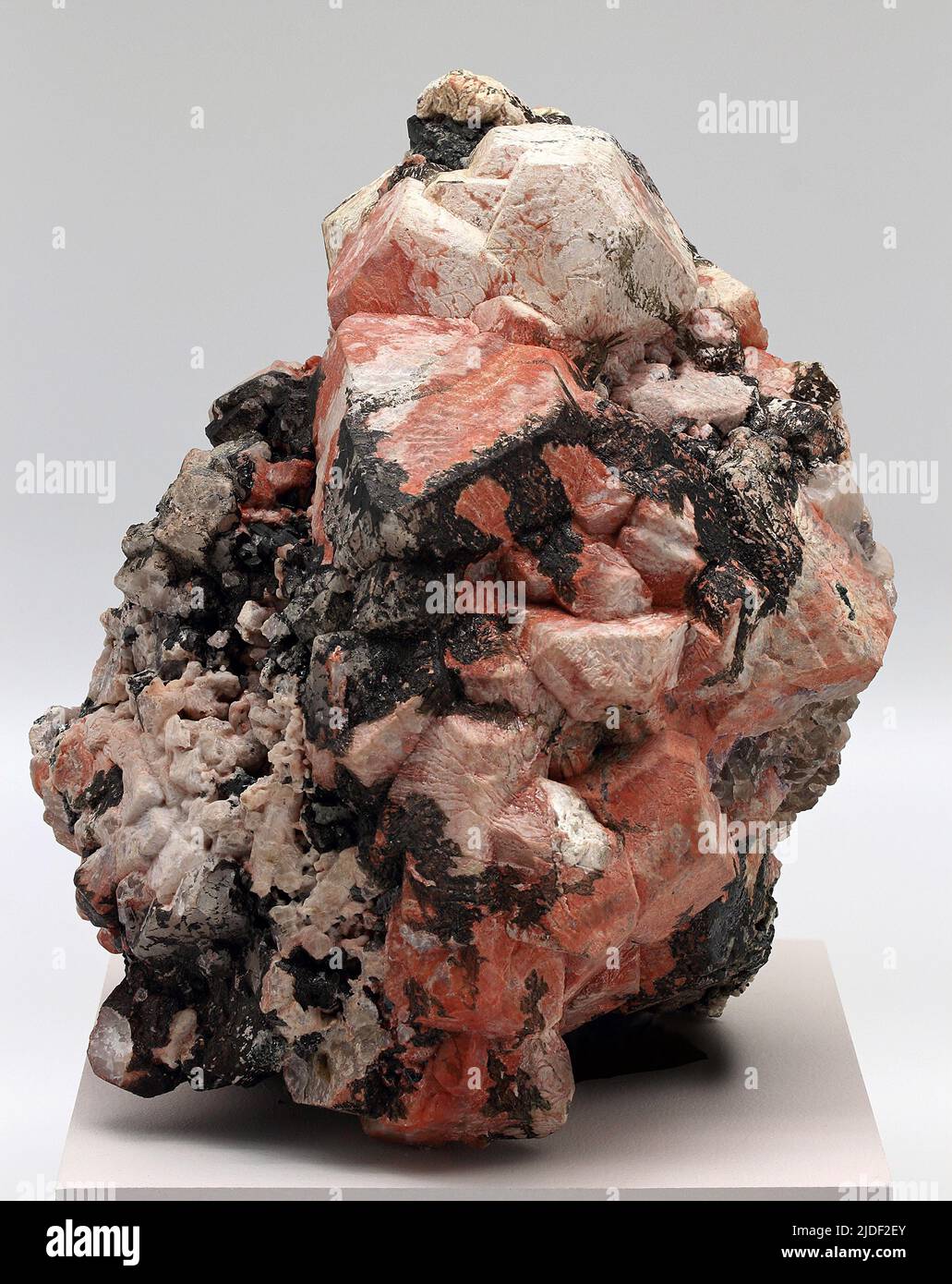 Oligoclase. minerals. North America; Canada; Quebec; Pontiac County; Otter Lake; Sandy Creek, Yates Uranium Mine Stock Photo