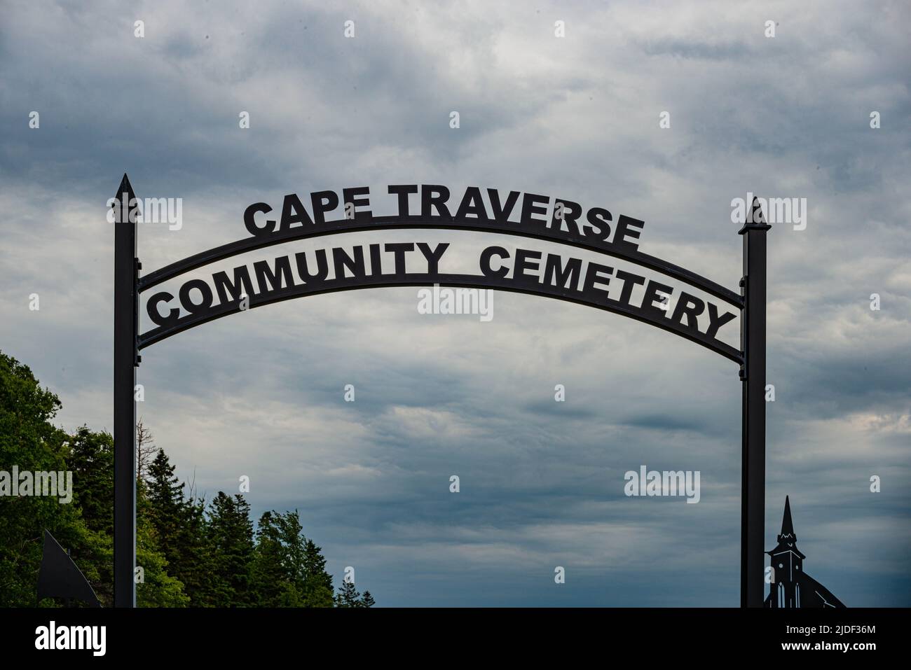 Cape Traverse Community Cemetery on the South Shore of PEI Stock Photo