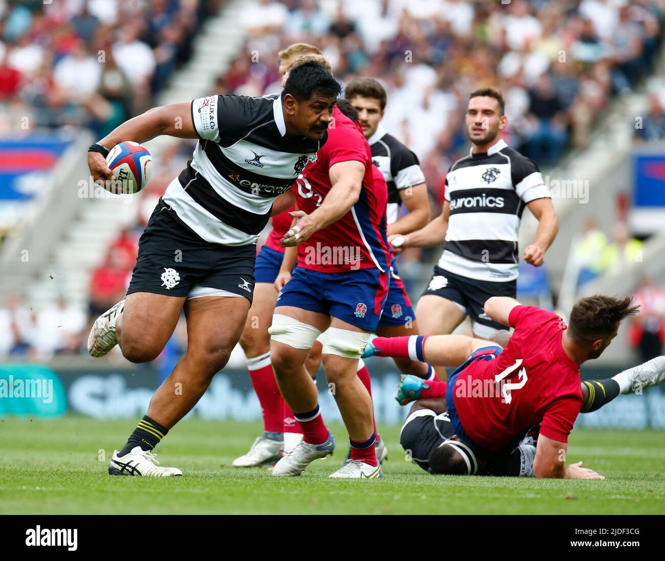 LONDON ENGLAND JUNE 19 Will Skelton(La Rochelle)of Barbarians F.C