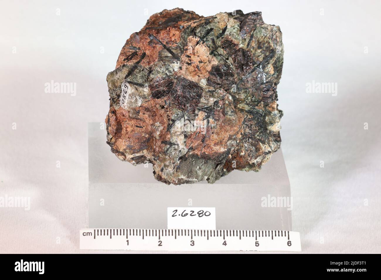 Lorenzenite. minerals. Asia; Russia; Murmanskaya Oblast; Kola Peninsula, Hibina Tundra Stock Photo
