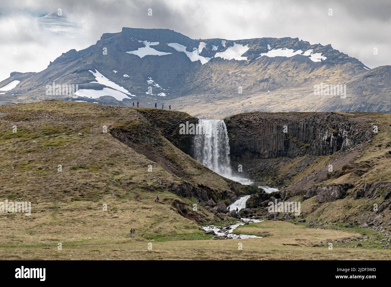 Svöðufoss waterfall in the Snæfellsnes peninsula, western Iceland Stock Photo