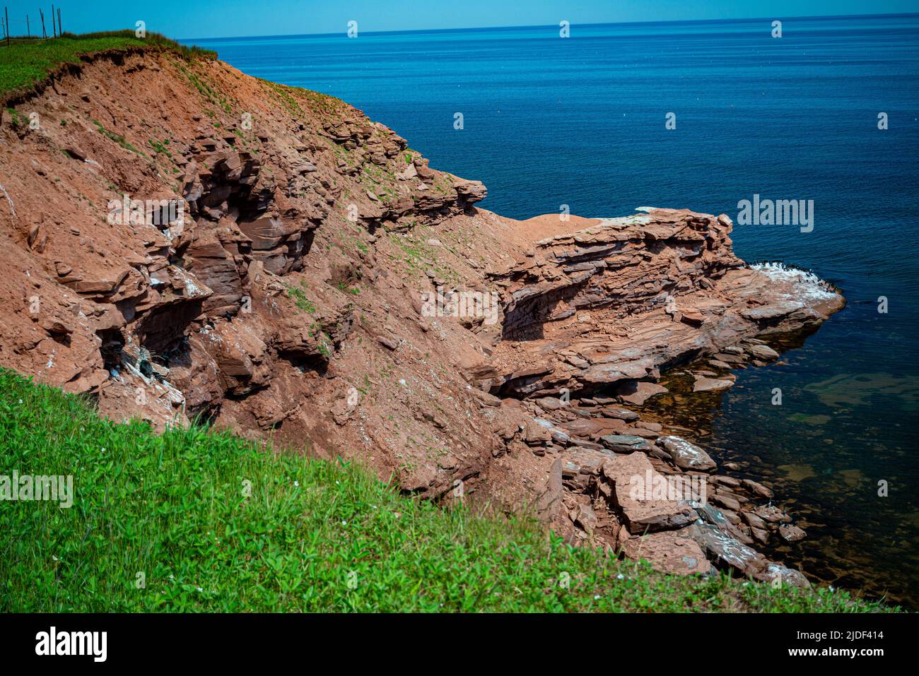 Bluffs on the North Shore of PEI Stock Photo