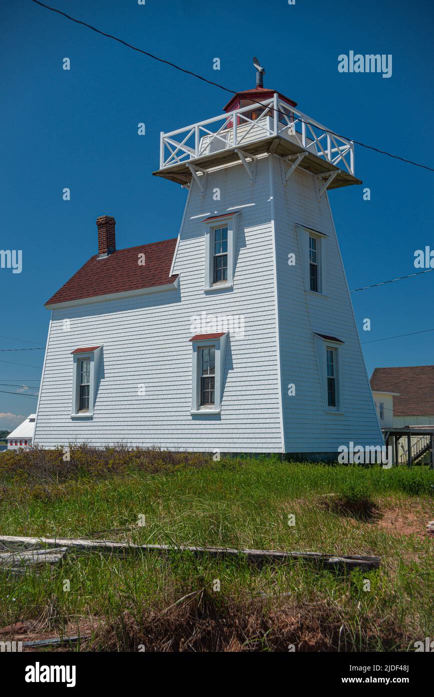 Light house at North Rustico, PEI, Canada Stock Photo Alamy