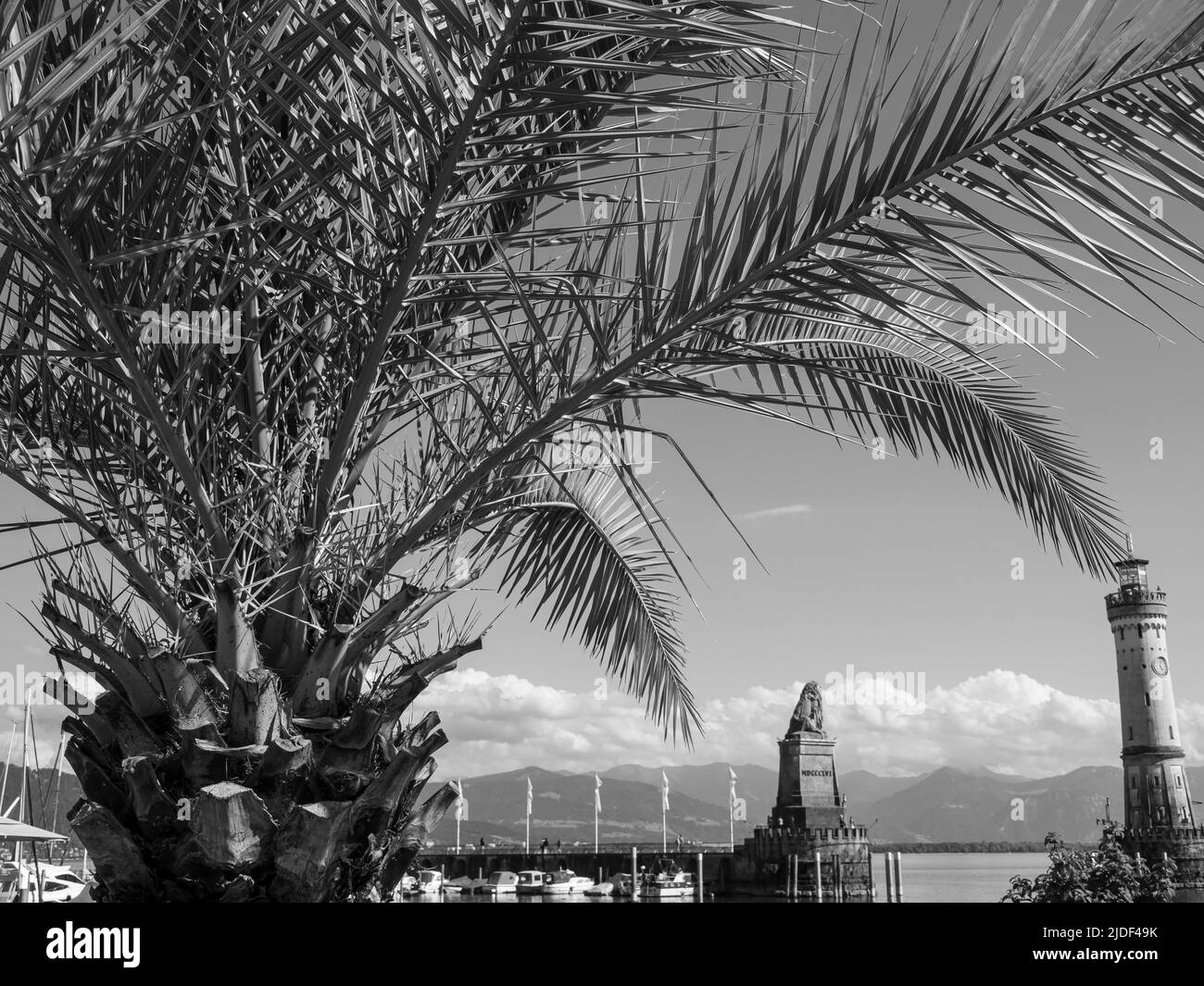 Lindau at the lake constance in germany Stock Photo Alamy