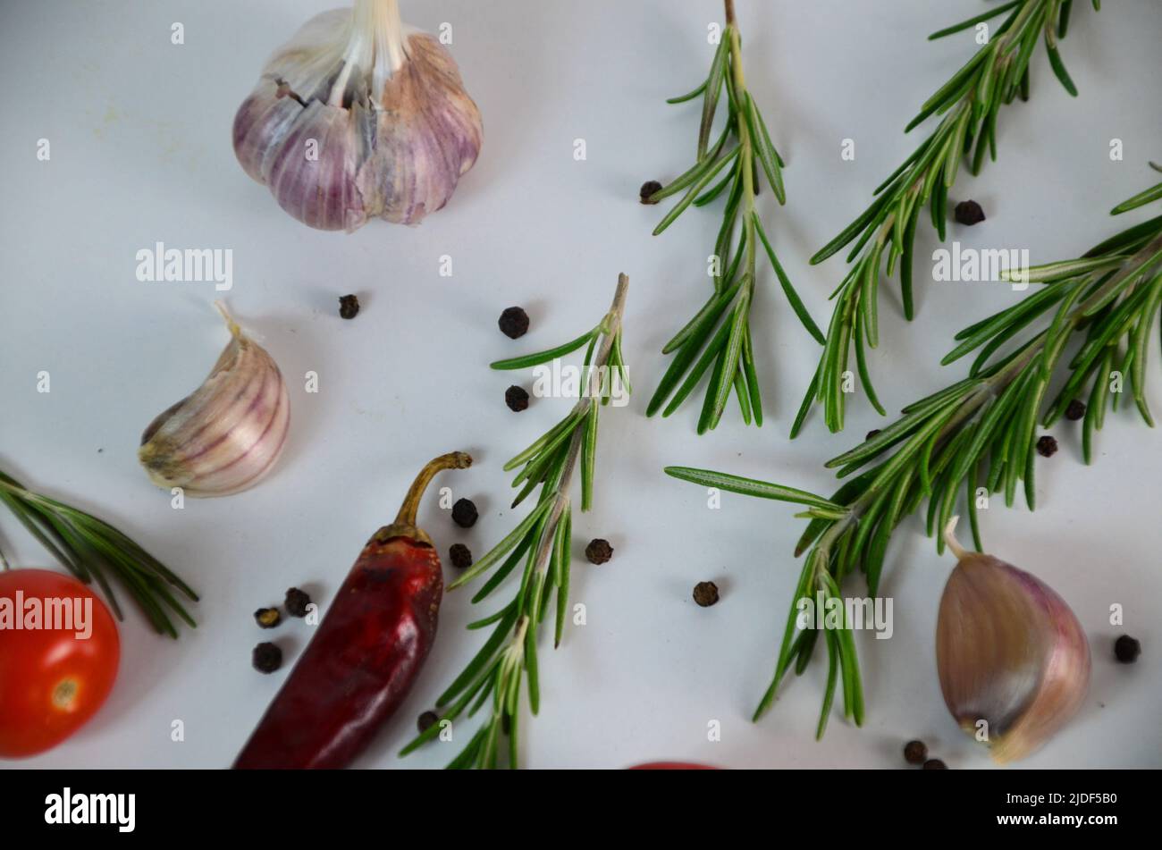 Food and drink healthy lifestyle concept Italian herbs and spices