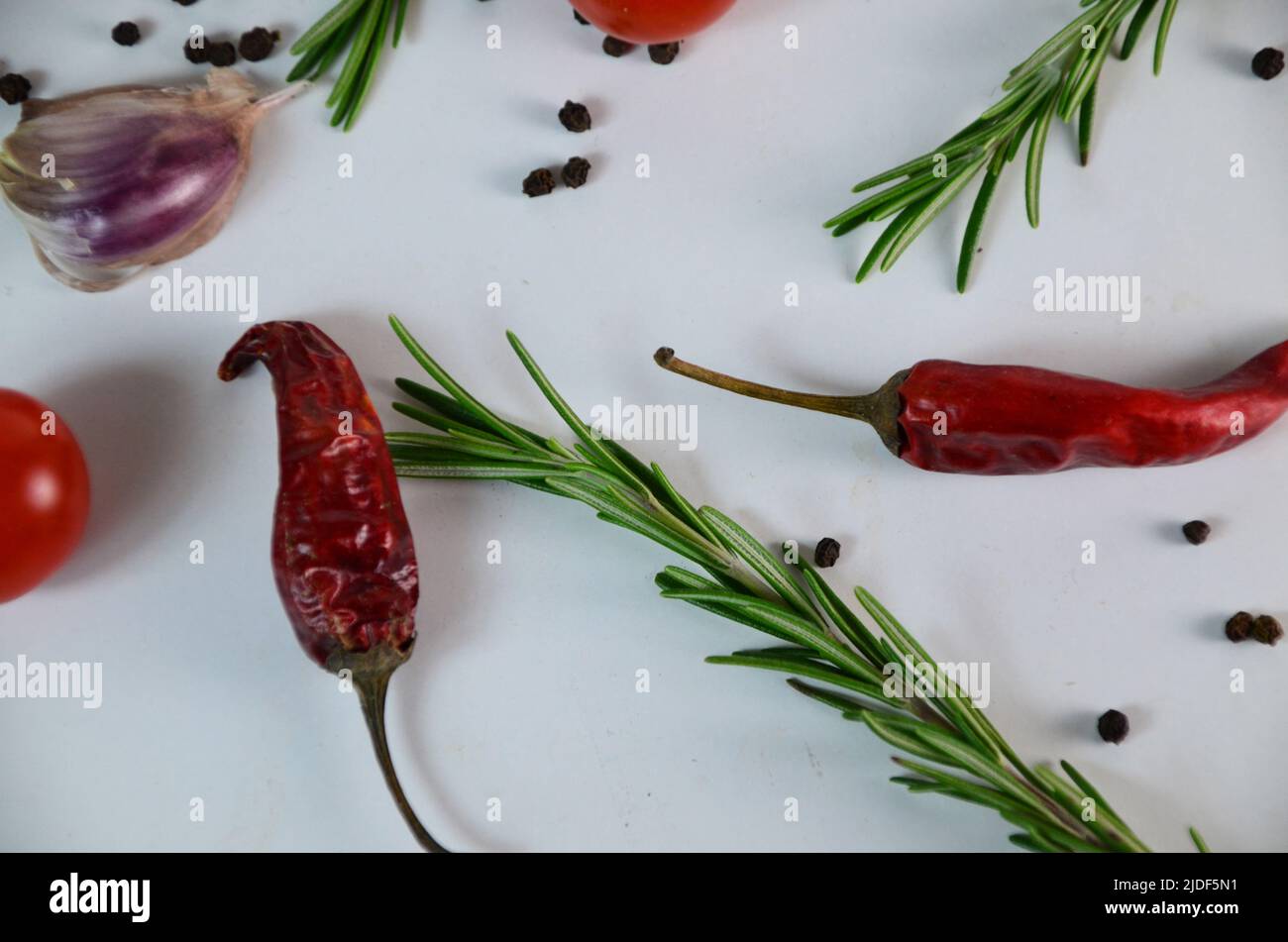 Food and drink healthy lifestyle concept Italian herbs and spices