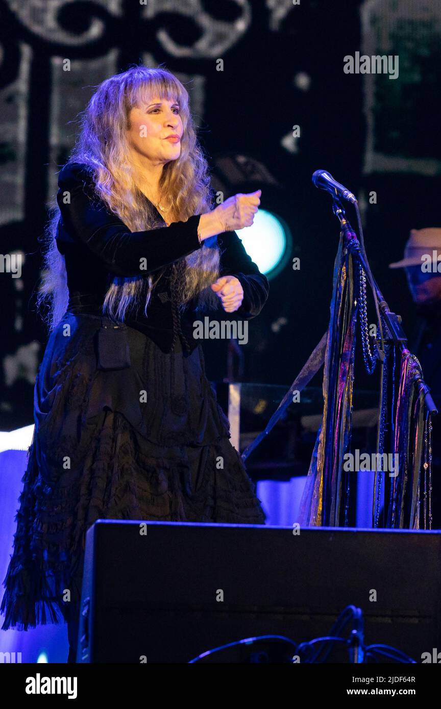 Manchester, United States. 19th June, 2022. Stevie Nicks performs