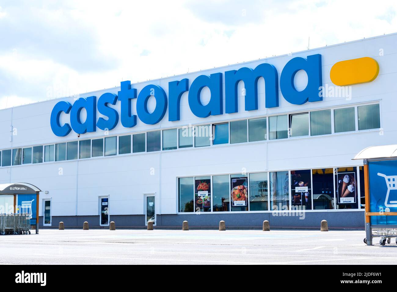 Wroclaw, Poland - MAY 29, 2022: Castorama brand logo on store Stock Photo -  Alamy