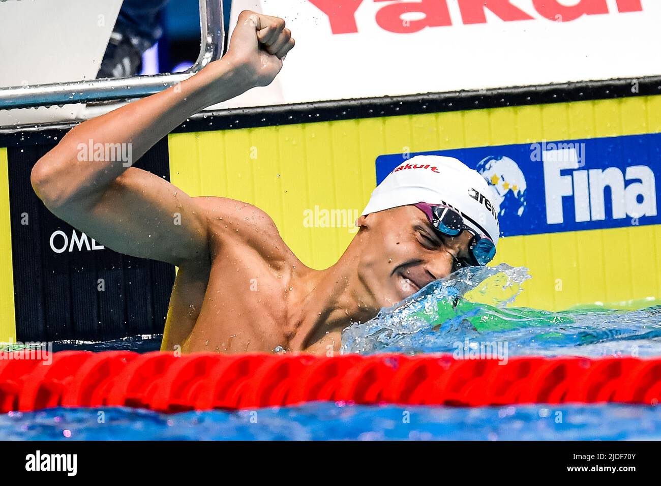 Budapest, Hungary. 20th June, 2022. POPOVICI David ROU Gold Medal200m Freestyle Men Final Swimming FINA 19th World Championships Budapest 2022 Budapest, Duna Arena 20/06/22 Photo Andrea Staccioli/Deepbluemedia/Insidefoto Credit: insidefoto srl/Alamy Live News Stock Photo