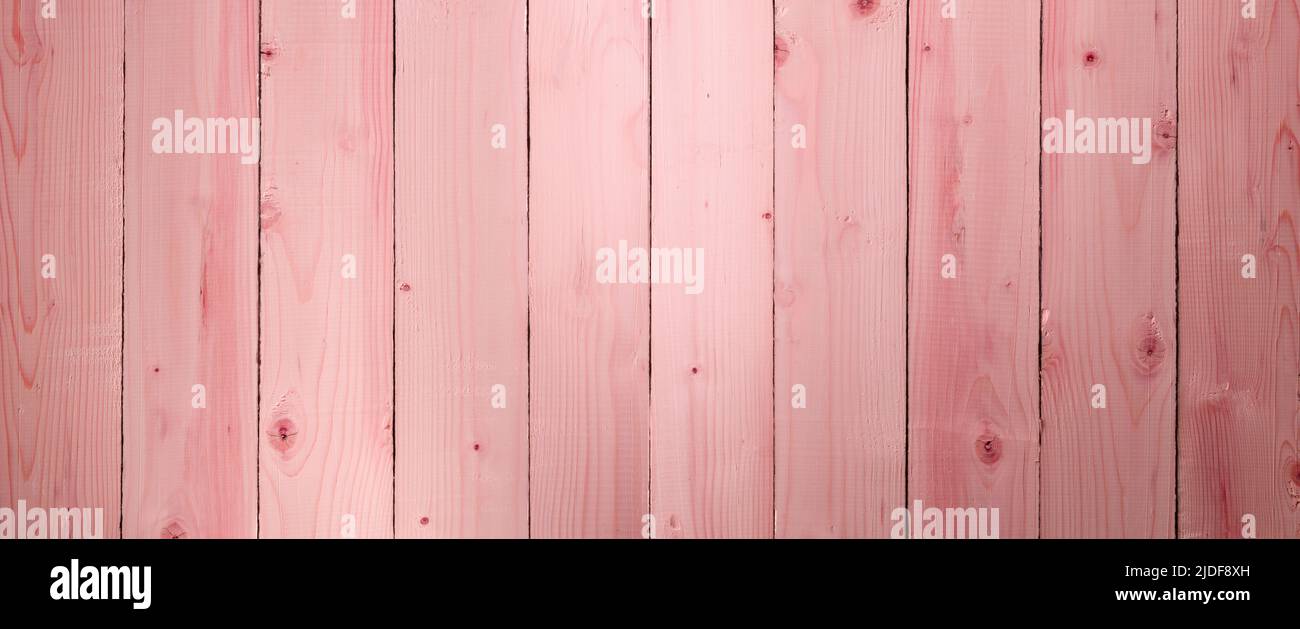 Light pink painted pine tree texture. Wood material for floor and wall covering Stock Photo