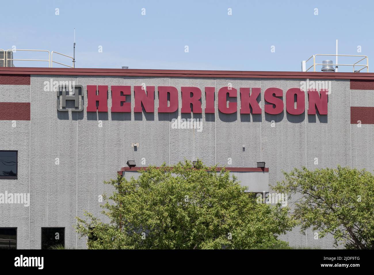 Lebanon - Circa June 2022: Hendrickson International factory. Hendrickson designs and manufactures air suspension systems and components for heavy dut Stock Photo