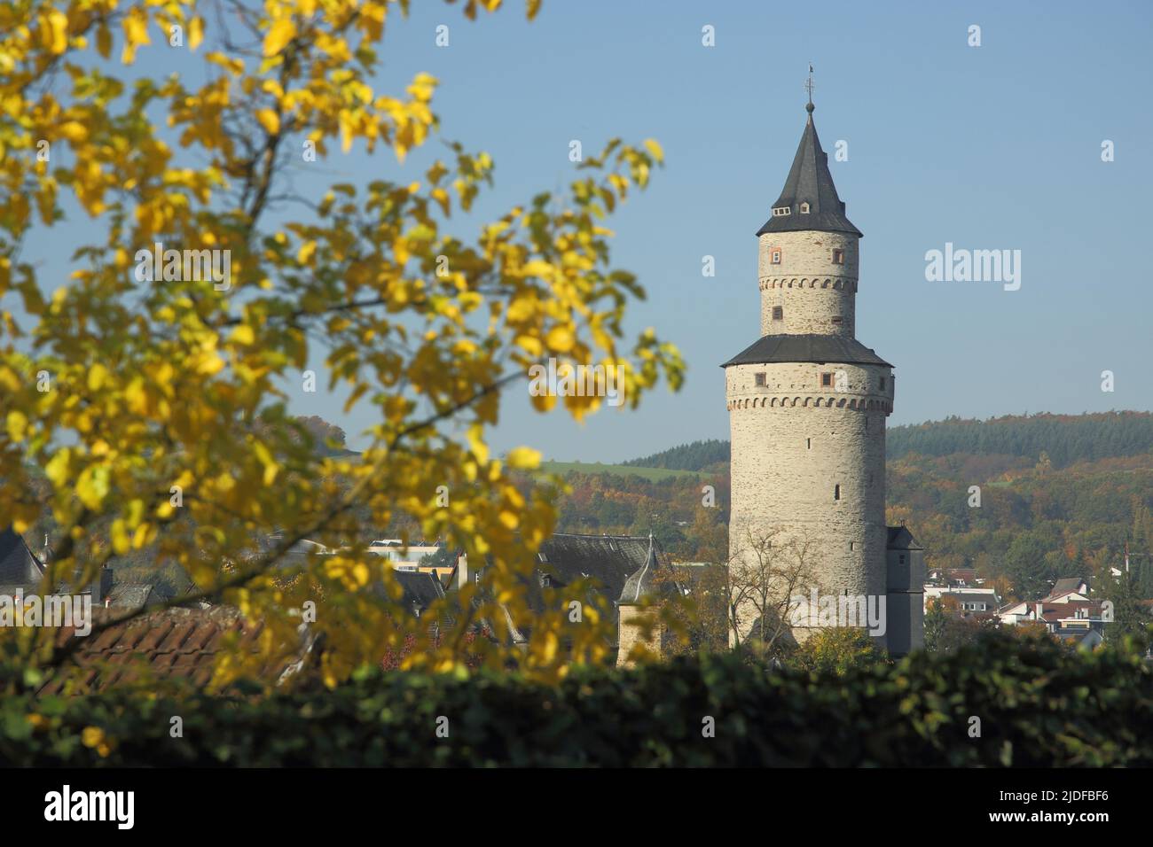 View of Hexenturm in Idstein, Hesse, Germany Stock Photo
