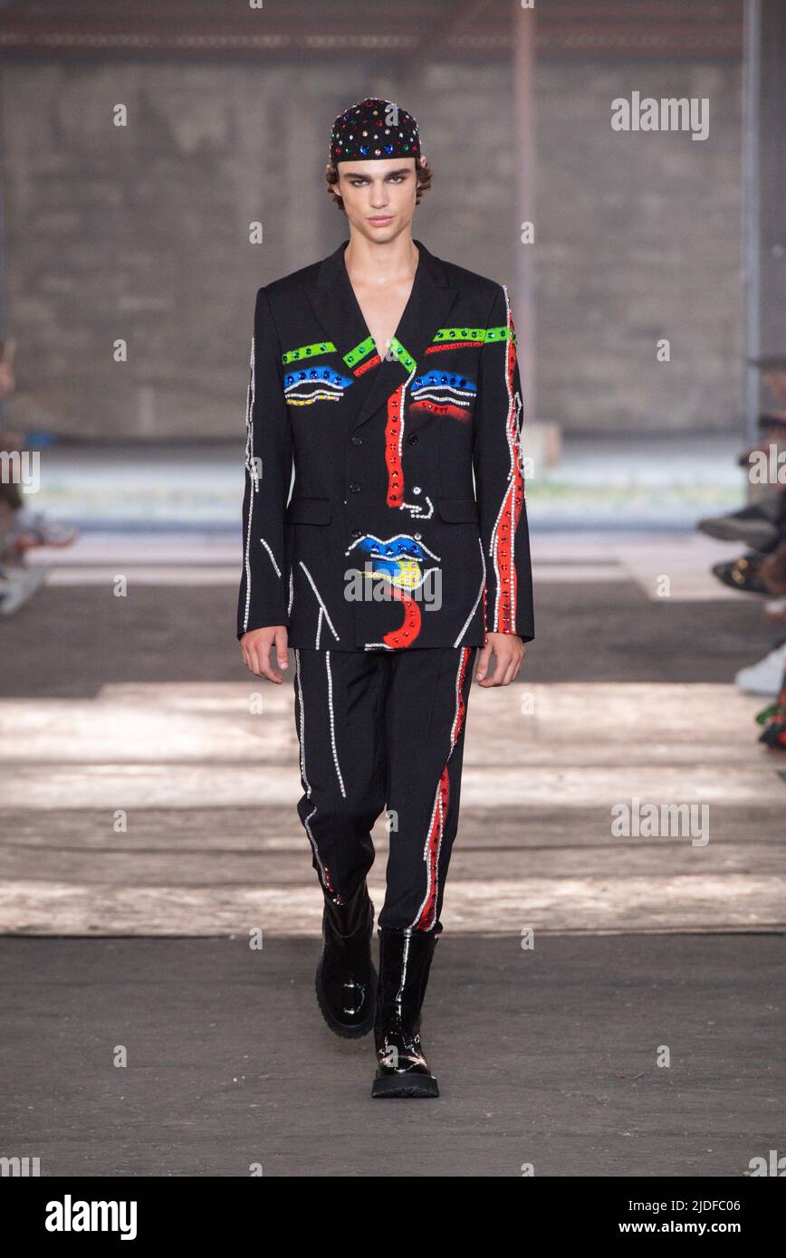 Milan Fashion Week - Men S/S 2023 Moschino Fashion show - catwalk Milan ...