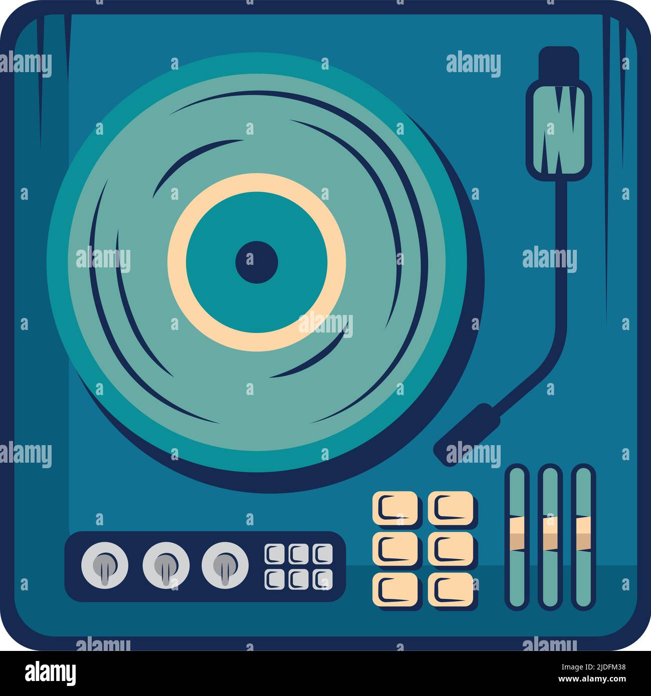 vinyl player retro style Stock Vector Image & Art Alamy