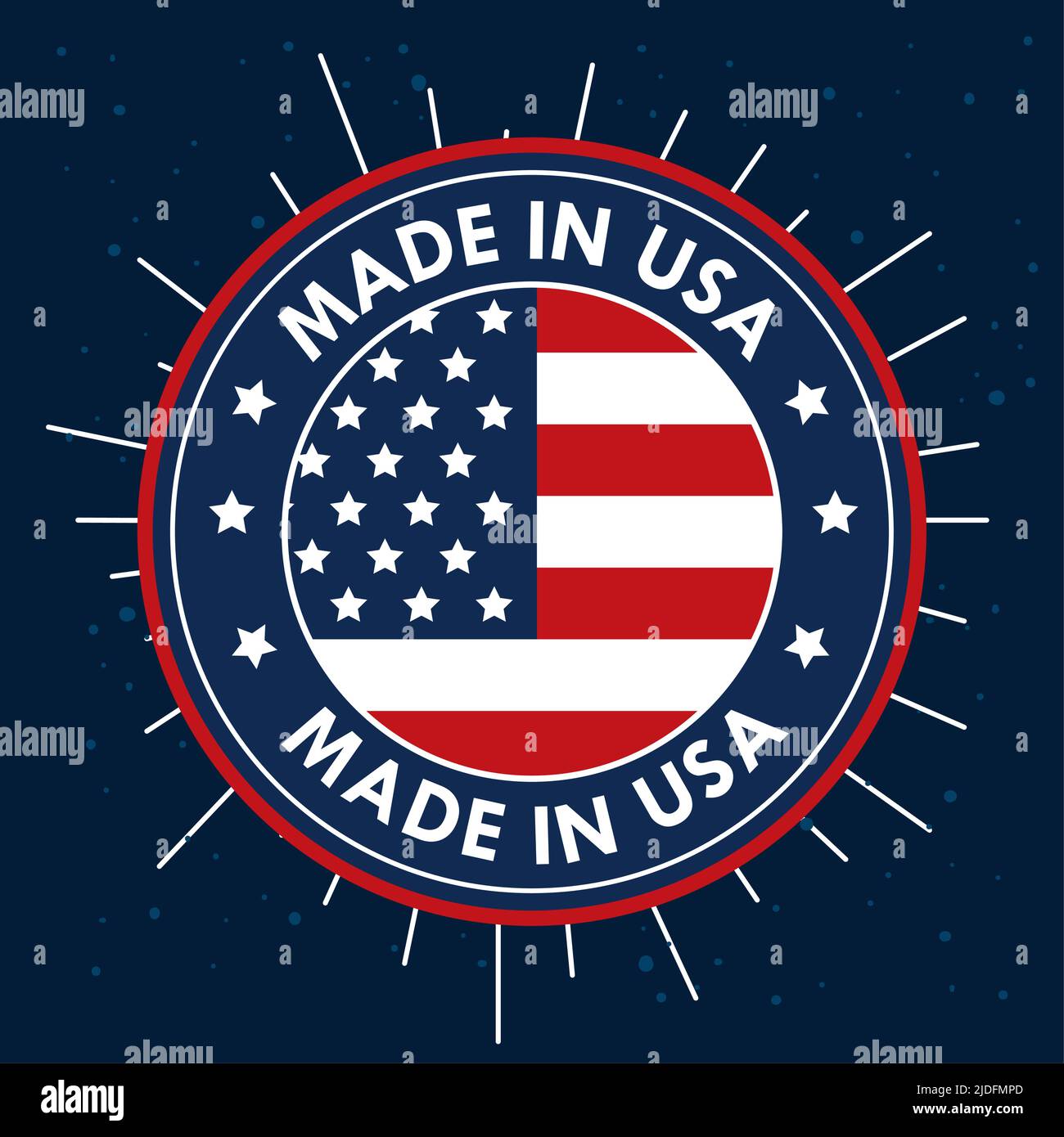 made in usa seal Stock Vector Image & Art - Alamy