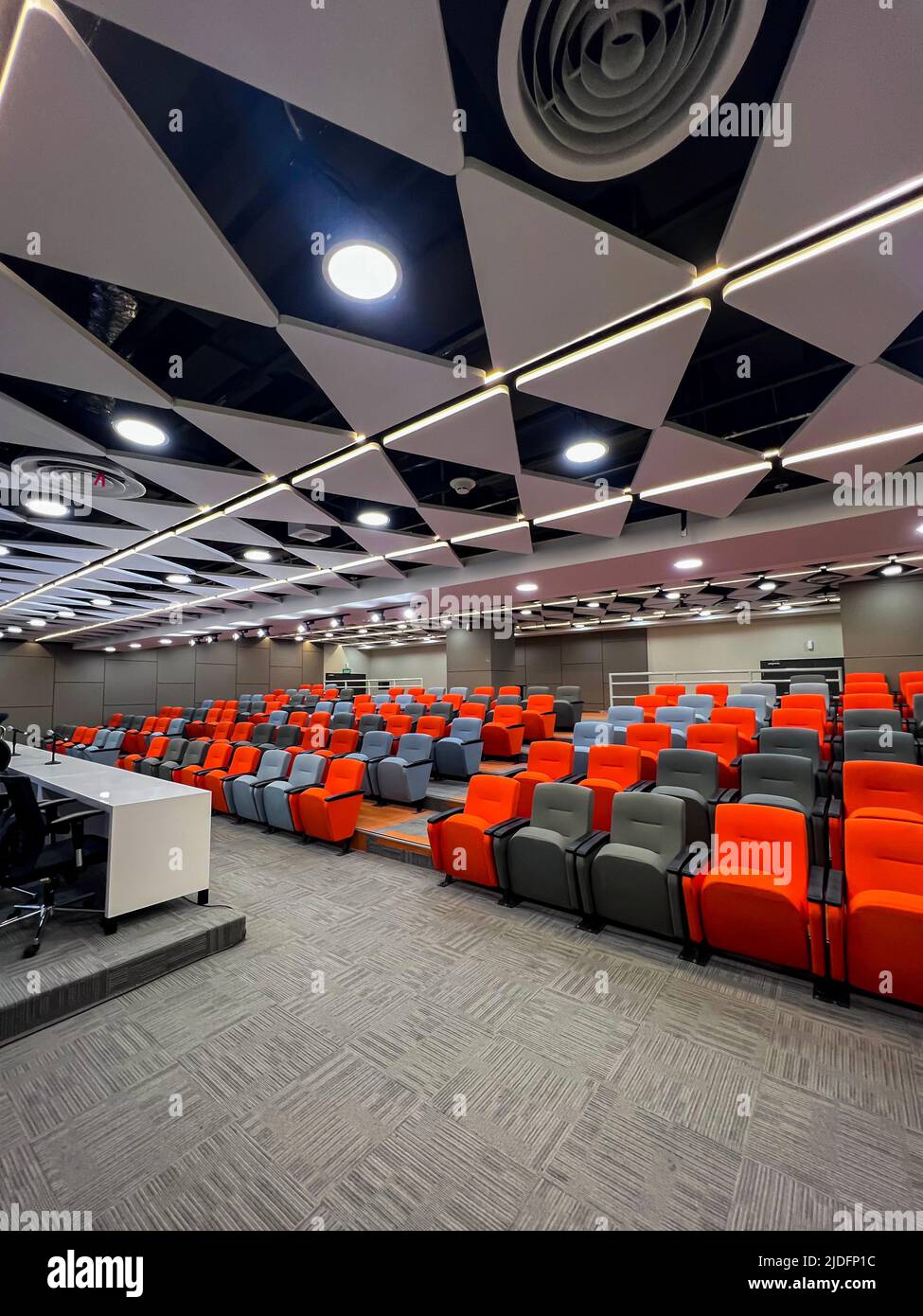 Meeting room in Jakarta International stadium. New stadium is included in list of objects for games will be played at 2023 Indonesia. Jakarta, Indones Stock Photo