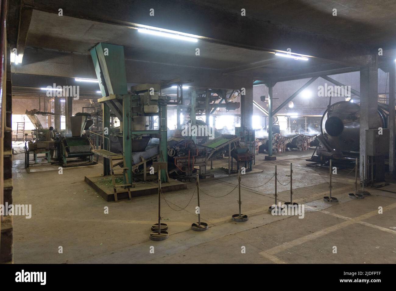 Interior view of the Surianalle Tea Factory Stock Photo